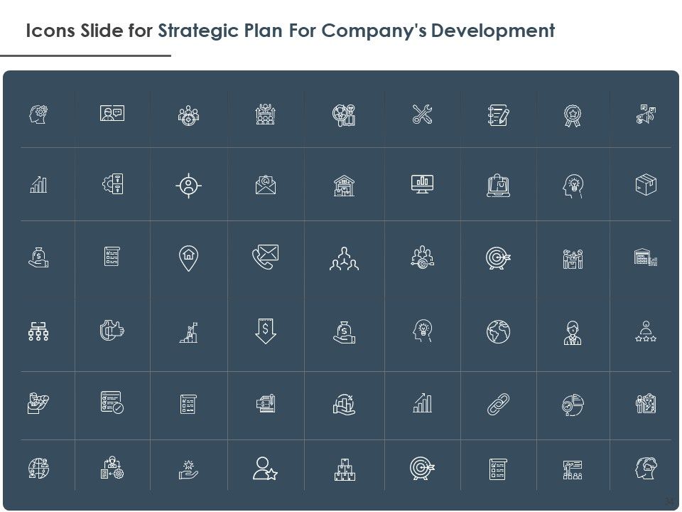 Strategic Plan For Companys Development Ppt PowerPoint Presentation Complete Deck With Slides Slide34