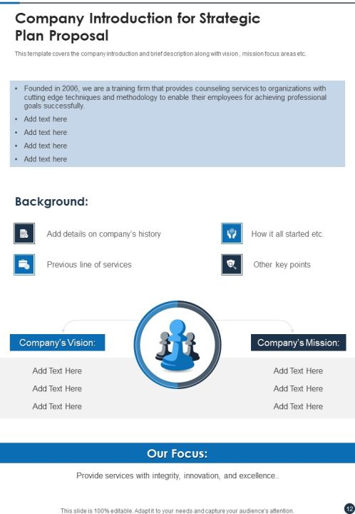 Strategic Plan Proposal Sample Example Document Report Doc Pdf Ppt Slide12