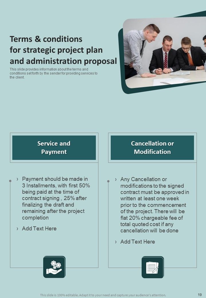 Strategic Project Plan And Administration Proposal Example Document Report Doc Pdf Ppt Slide19