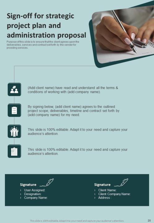 Strategic Project Plan And Administration Proposal Example Document Report Doc Pdf Ppt Slide20
