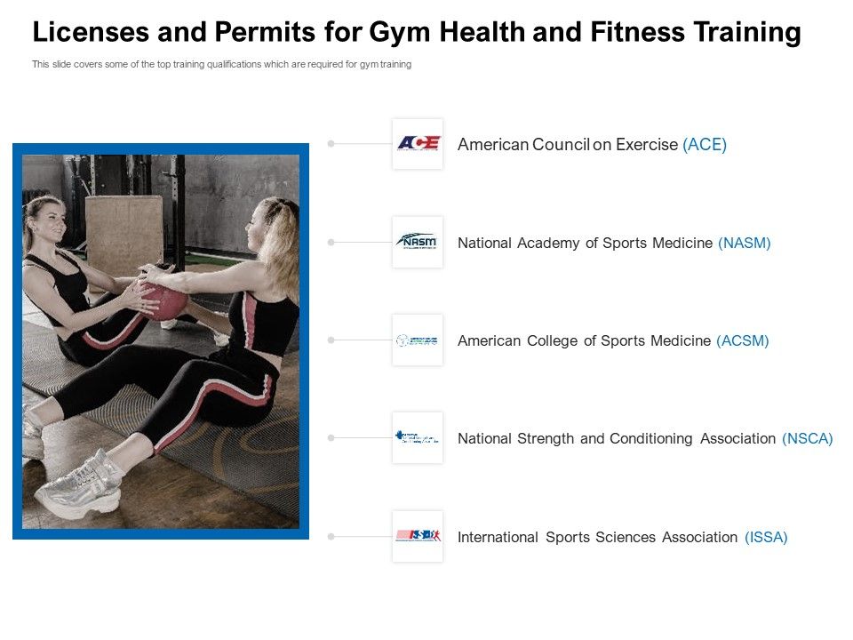 Strategies_To_Enter_Physical_Fitness_Club_Business_Licenses_And_Permits_For_Gym_Health_And_Fitness_Training_Icons_PDF_Slide_1.jpg