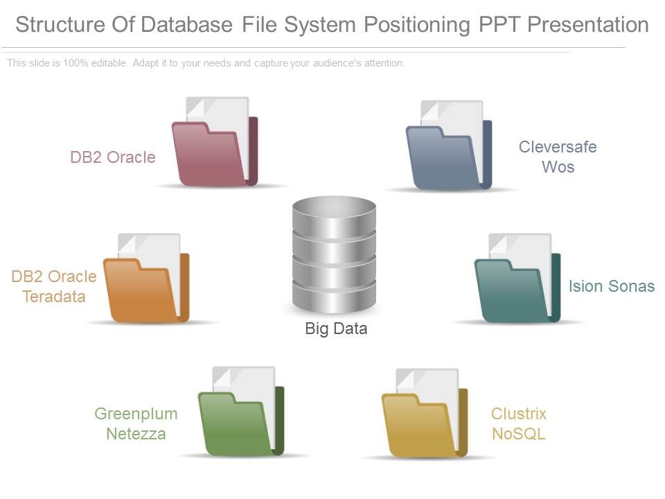 Structure Of Database File System Positioning Ppt Presentation