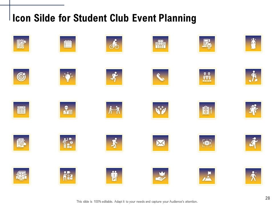 Student Club Event Planning Ppt PowerPoint Presentation Complete Deck With Slides Slide28