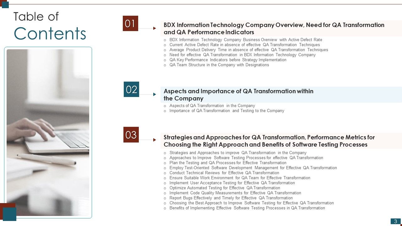 Successful Quality Assurance Transition Techniques To Enhance Product Quality Ppt PowerPoint Presentation Complete Deck With Slides Slide03