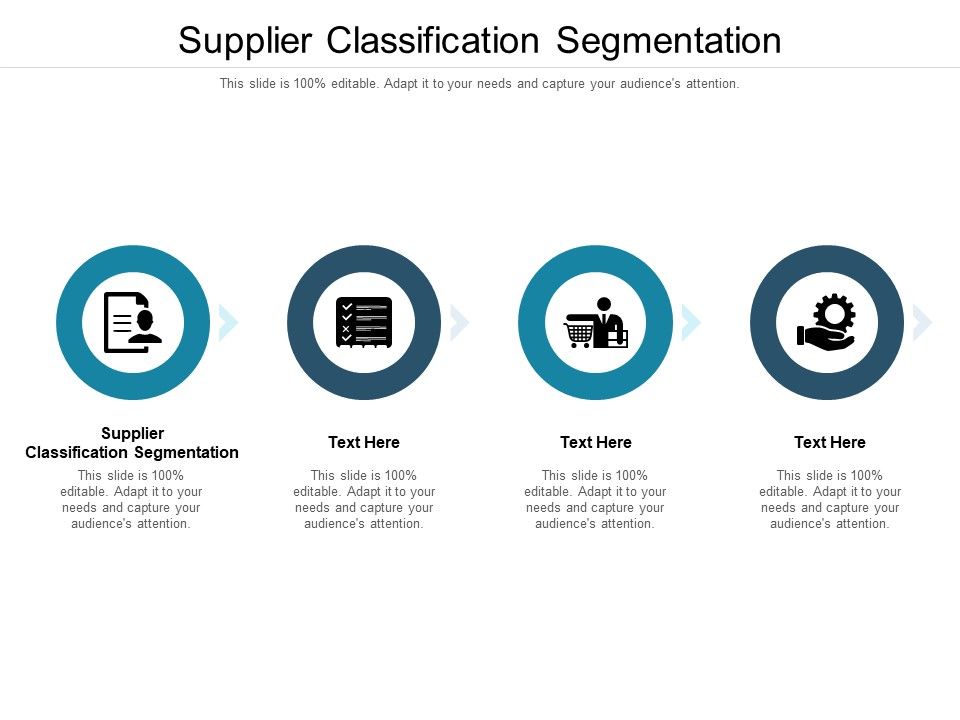 Supplier Classification Segmentation Ppt PowerPoint Presentation Show