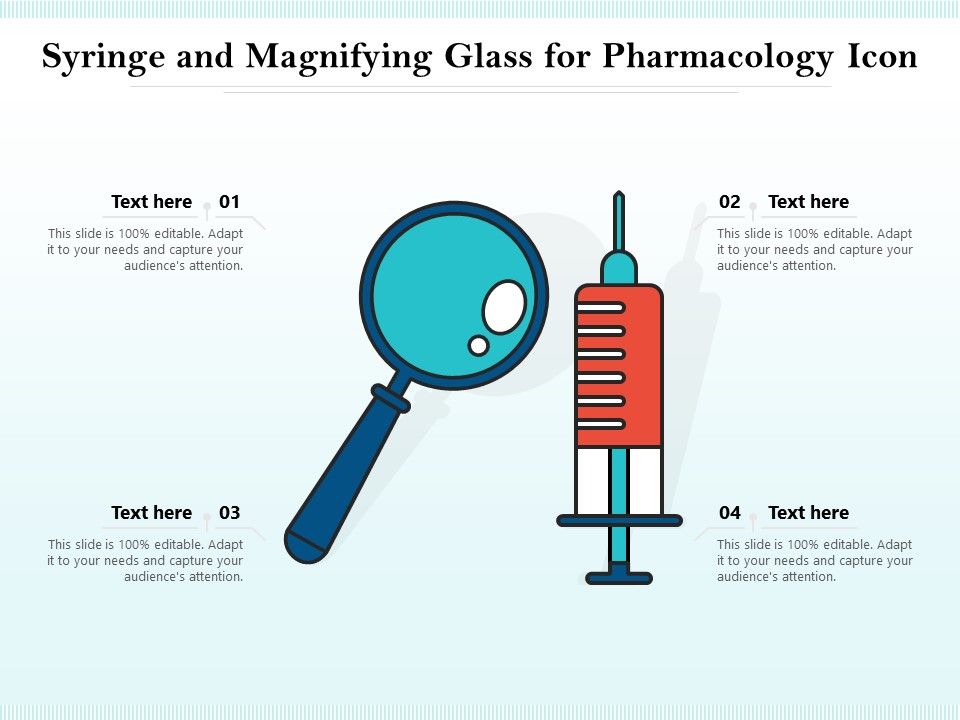 Syringe_And_Magnifying_Glass_For_Pharmacology_Icon_Ppt_PowerPoint_Presentation_Outline_Structure_PDF_Slide_1.jpg