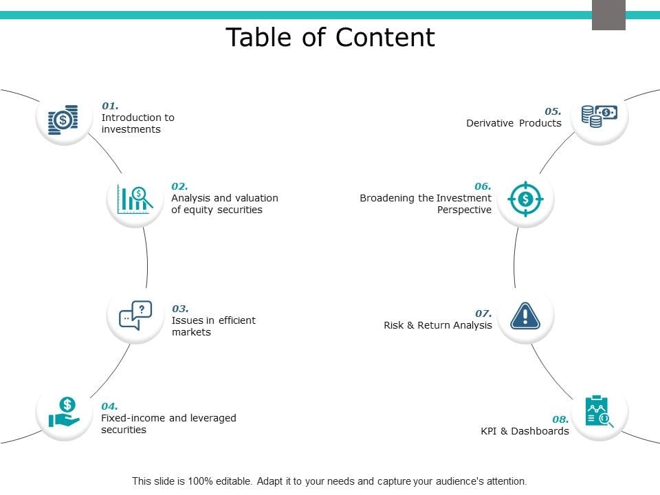 Table Of Content Ppt PowerPoint Presentation Model Demonstration