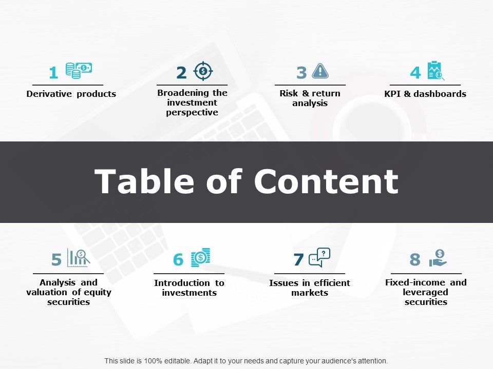 Table Of Content Ppt