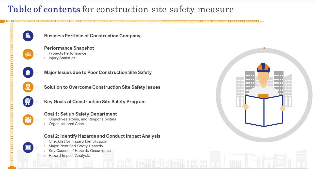 Table_Of_Contents_For_Construction_Site_Safety_Measure_Icons_PDF_Slide_1.jpg