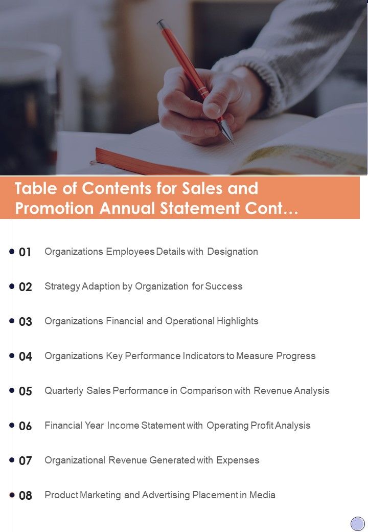 Table_Of_Contents_For_Sales_And_Promotion_Annual_Statement_Cont_One_Pager_Documents_Slide_1.jpg