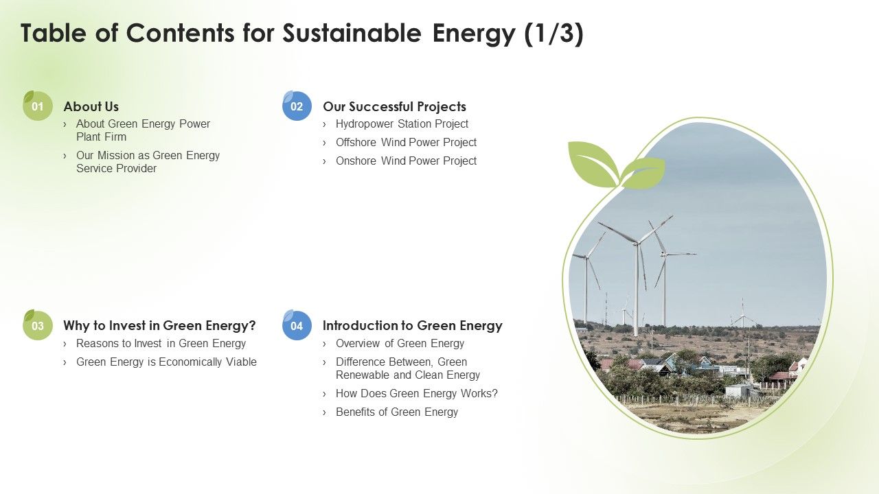 Table_Of_Contents_For_Sustainable_Energy_Ppt_PowerPoint_Presentation_Icon_Deck_PDF_Slide_1.jpg