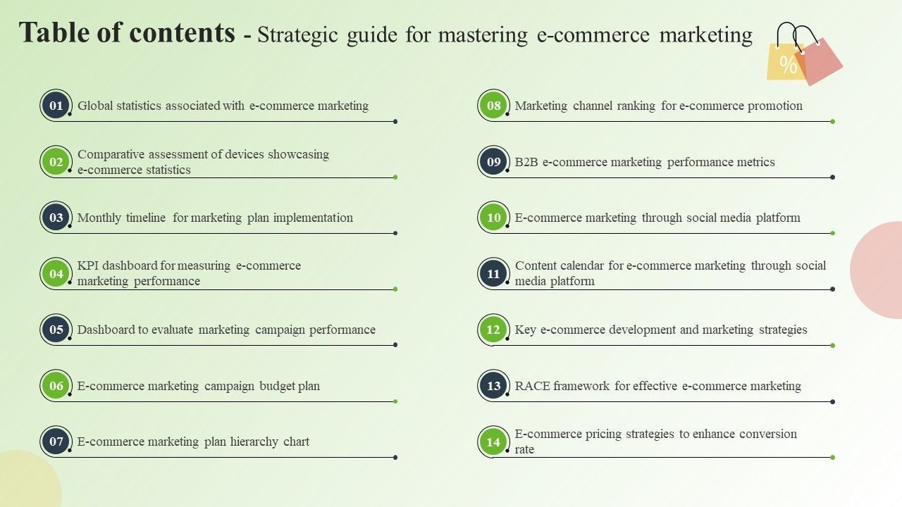 Table_Of_Contents_Strategic_Guide_For_Mastering_E_Commerce_Marketing_Icons_PDF_Slide_1.jpg