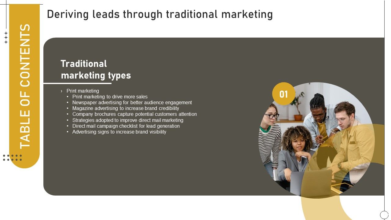 Table_Of_Contnets_Deriving_Leads_Through_Traditional_Marketings_Icons_PDF_Slide_1.jpg