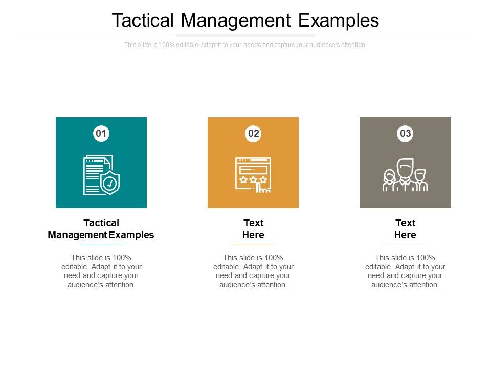 Tactical Management Examples Ppt PowerPoint Presentation Ideas Objects Cpb