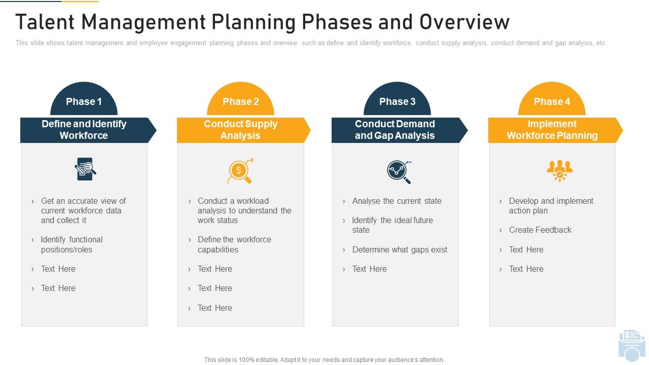 Talent Management Planning Phases And Overview Ppt Slide PDF