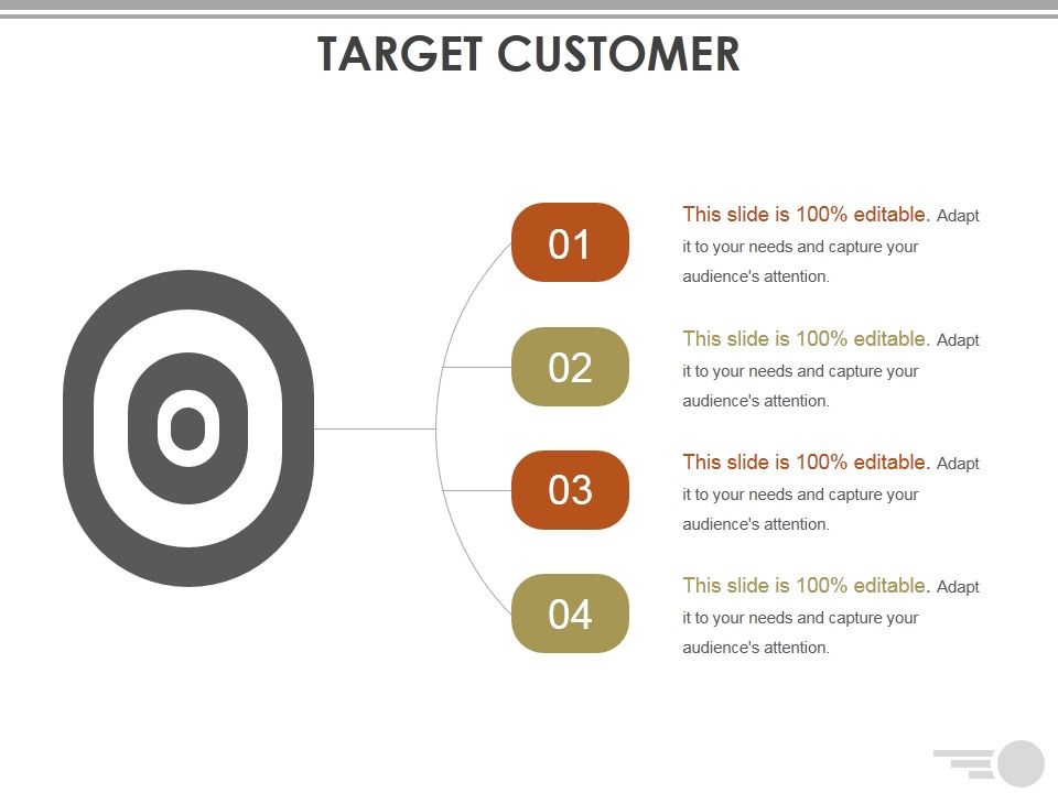 Target customer ppt powerpoint presentation graphics