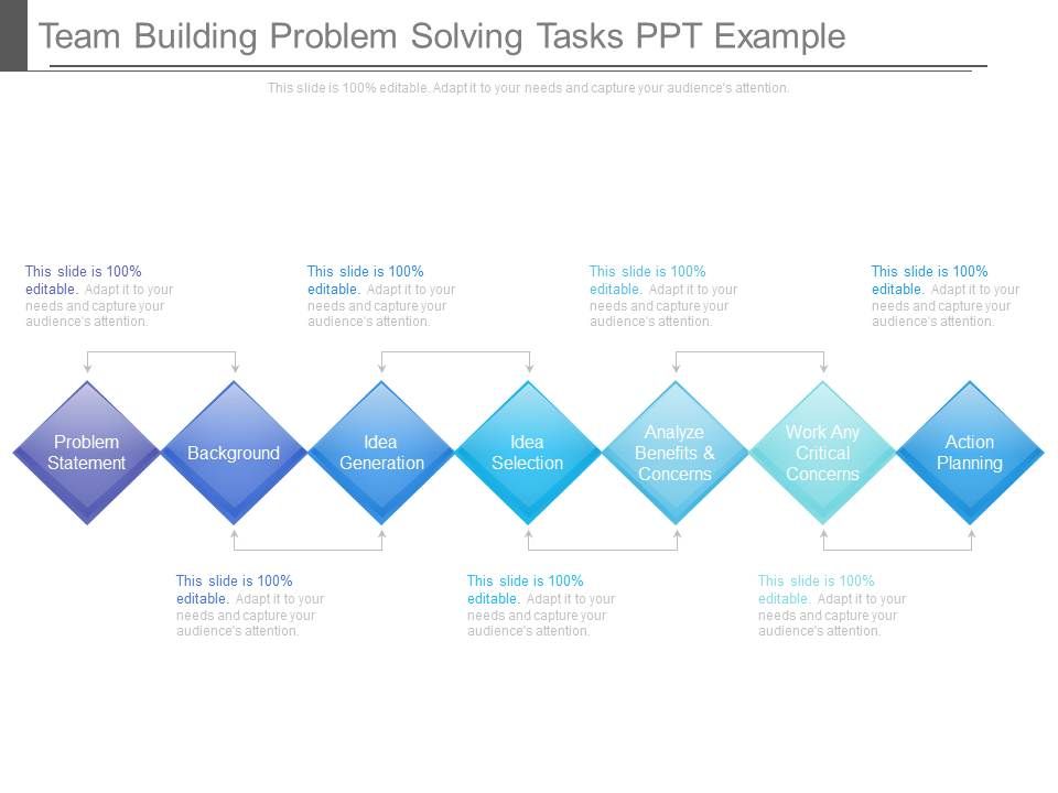 Team Building Problem Solving Tasks Ppt Example