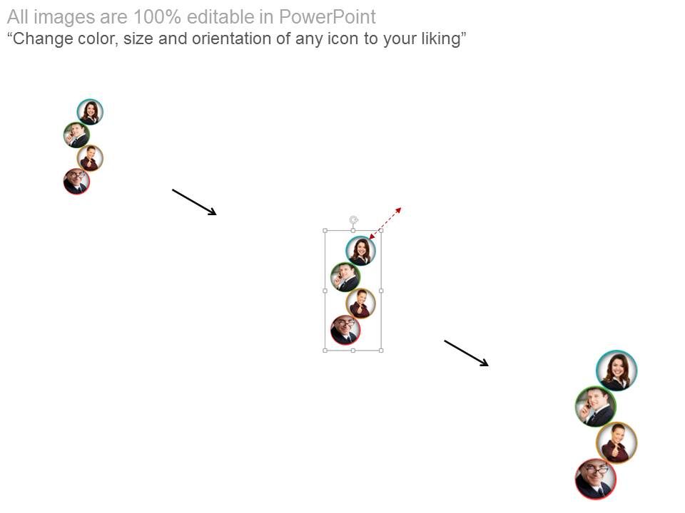 Team Of Four Professional People Powerpoint Slides