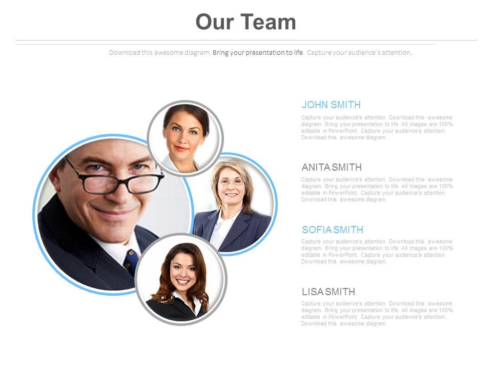 Team Of Professional People Powerpoint Slides