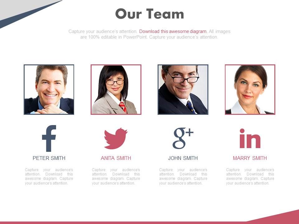 Team Profile On Social Media Network Powerpoint Slides Team Profile On Social Media Network Powerpoint Slides
