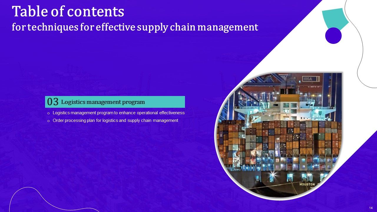Techniques For Effective Supply Chain Management Ppt PowerPoint Presentation Complete Deck With Slides Slide14