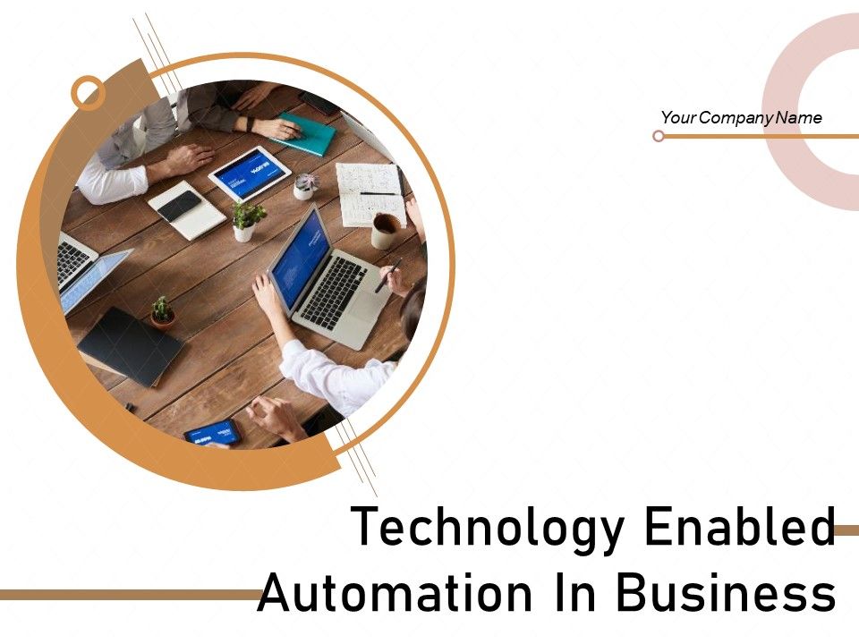 Technology Enabled Automation In Business Ppt PowerPoint Presentation Complete Deck With Slides Slide01