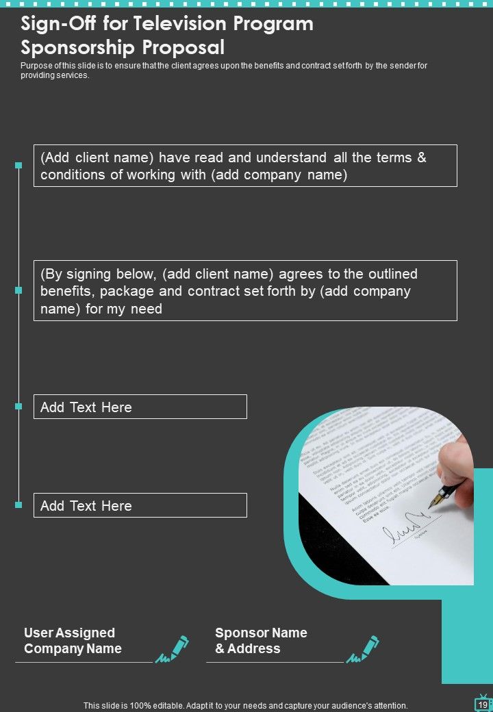 Television Program Sponsorship Proposal Example Document Report Doc Pdf Ppt Slide19