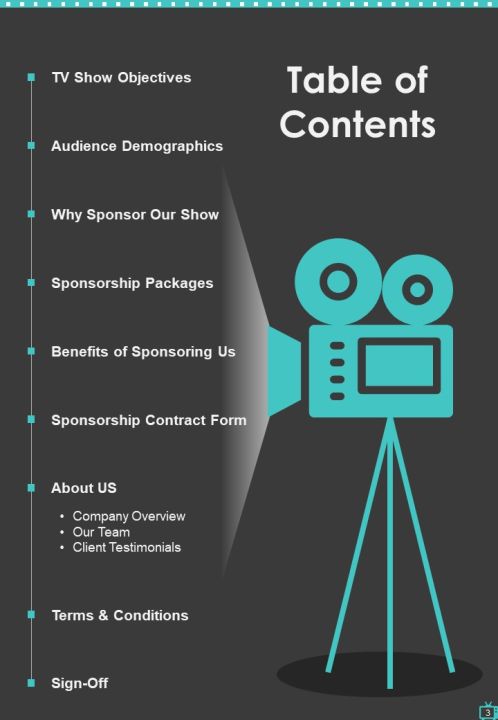 Television Program Sponsorship Proposal Example Document Report Doc Pdf Ppt Slide03