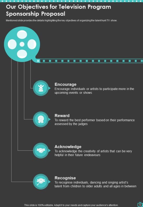 Television Program Sponsorship Proposal Example Document Report Doc Pdf Ppt Slide05