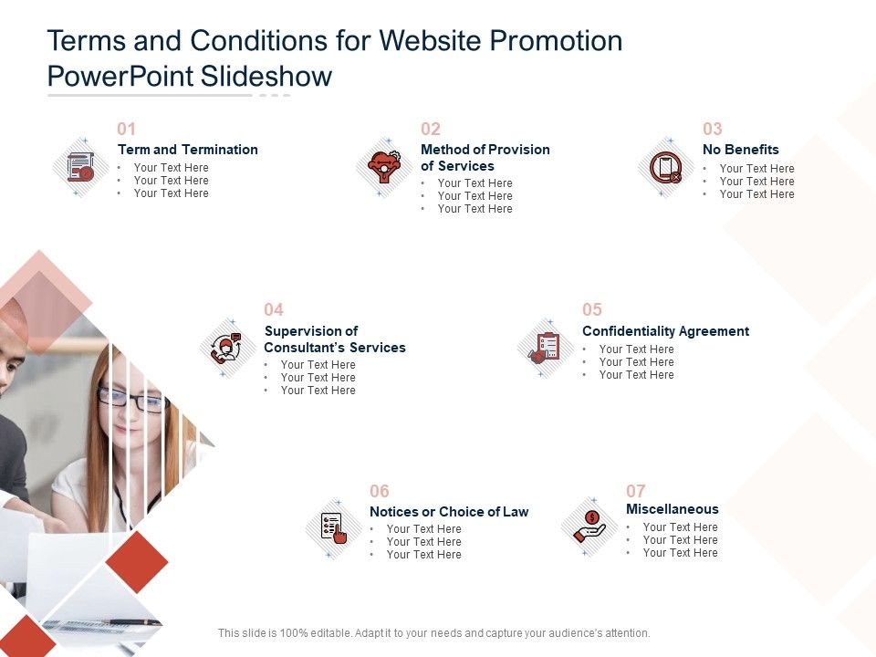 Terms And Conditions For Website Promotion PowerPoint Slideshow 