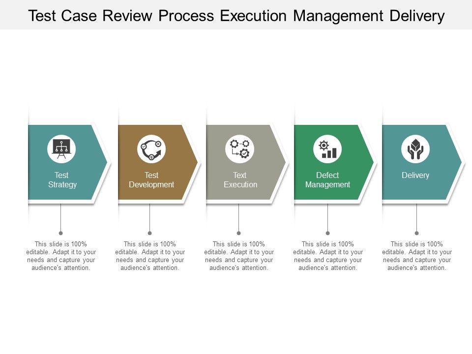 Test Case Review Process Execution Management Delivery Ppt PowerPoint