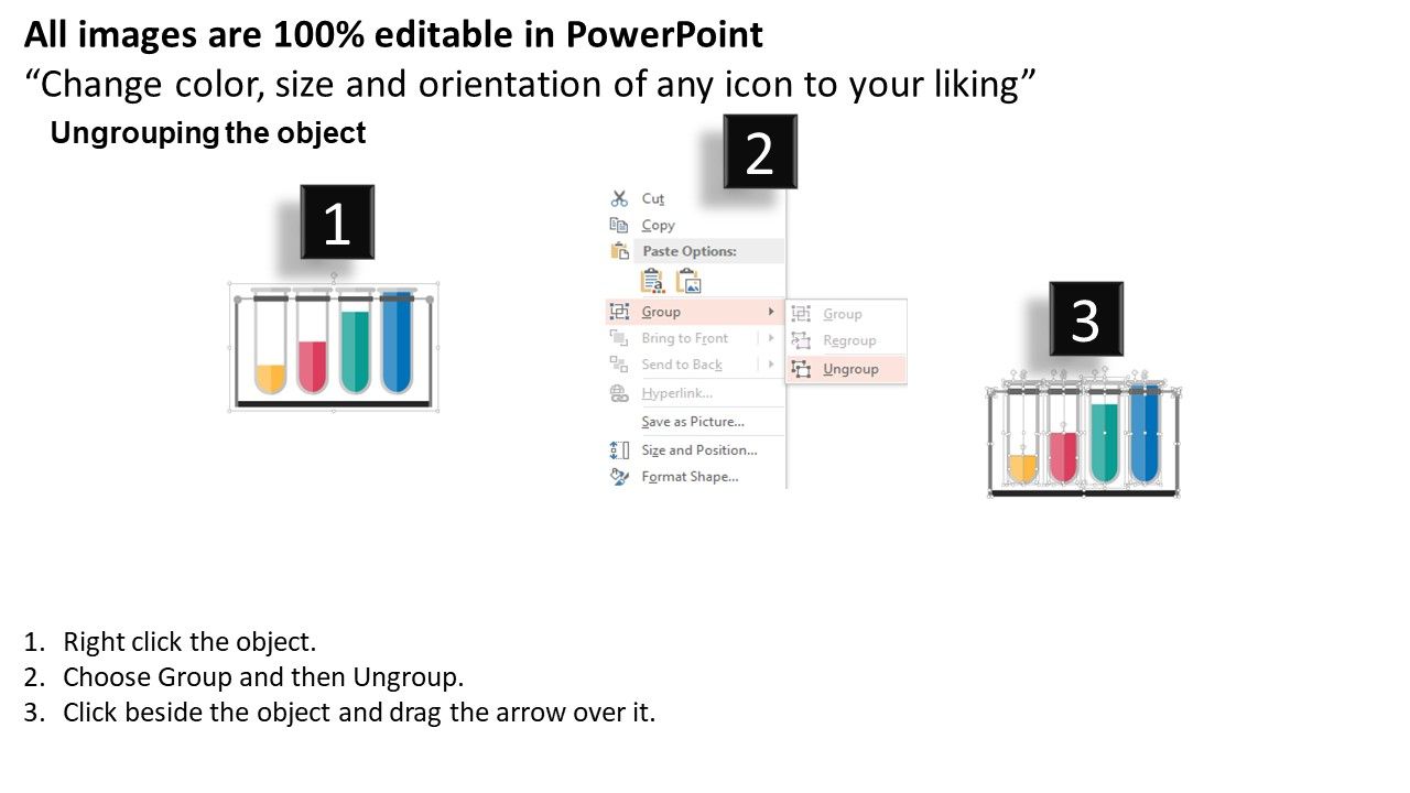 Test Tubes For Financial Ratio Analysis Powerpoint Template Slide02