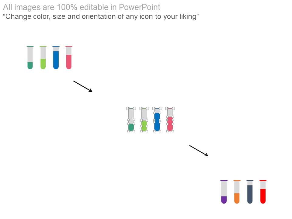 Test Tubes With Percentage Data For Comparison Powerpoint Slides Slide02