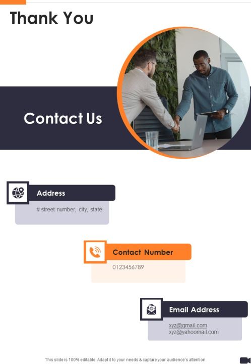 Thank You Video Making Service Proposal One Pager Sample Example Document Slide01