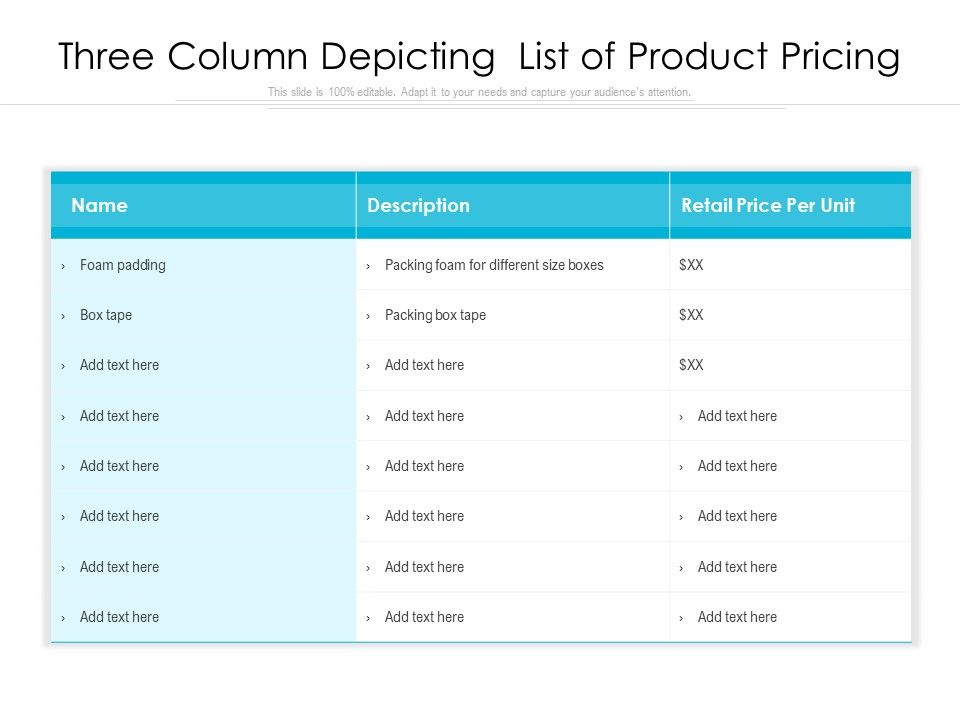 Three_Column_Depicting_List_Of_Product_Pricing_Ppt_PowerPoint_Presentation_Icon_Layouts_PDF_Slide_1.jpg