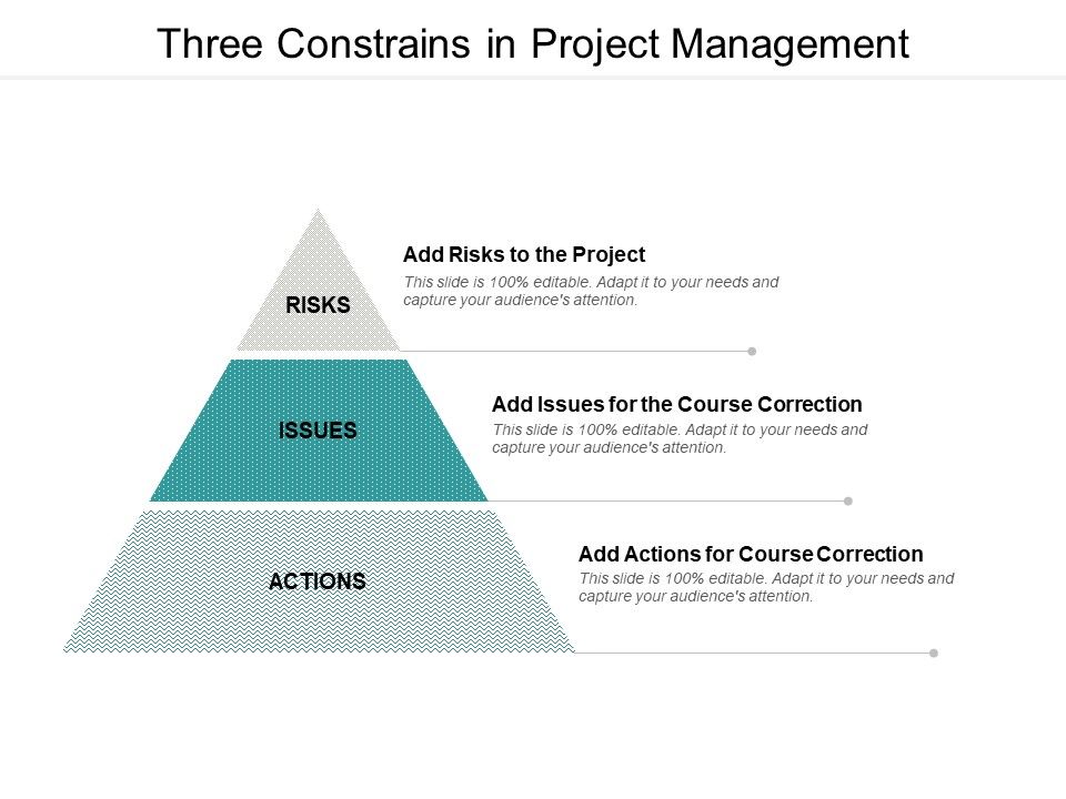 Three Constrains In Project Management Ppt PowerPoint Presentation ...