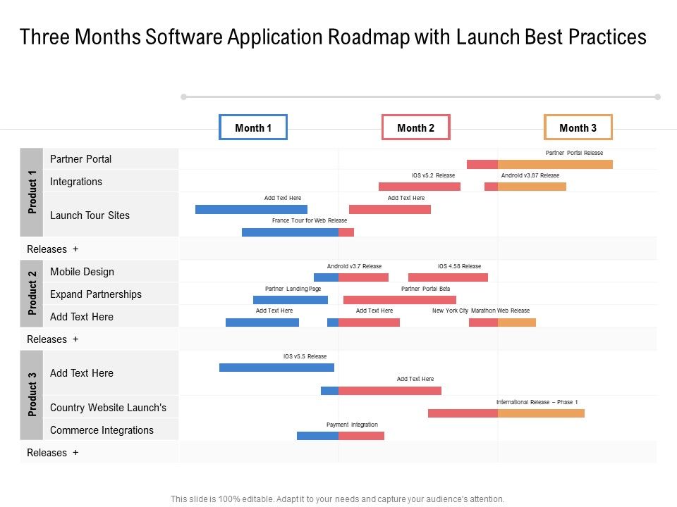 Three_Months_Software_Application_Roadmap_With_Launch_Best_Practices_Icons_Slide_1.jpg
