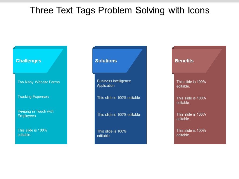 Three_Text_Tags_Problem_Solving_With_Icons_Ppt_PowerPoint_Presentation_Outline_Graphics_Design_Slide_1.jpg