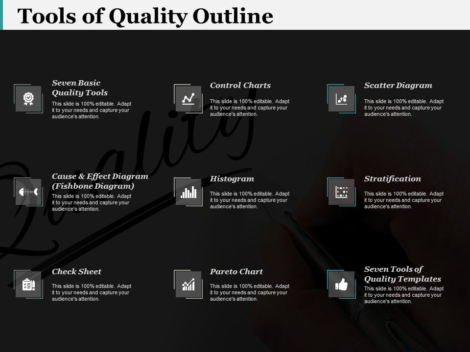 Tools Of Quality Outline Ppt PowerPoint Presentation Visuals