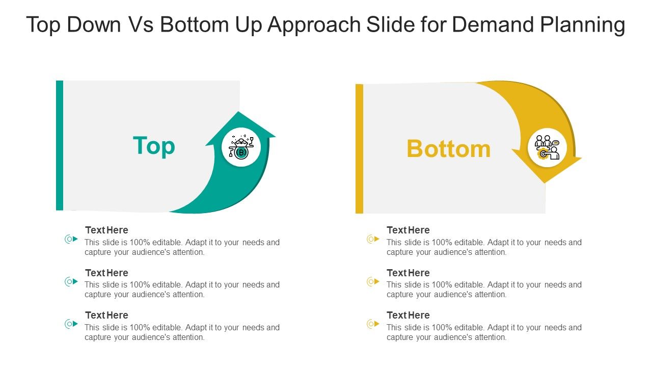 Top Down Vs Bottom Up Approach Slide For Demand Planning Ppt PowerPoint ...