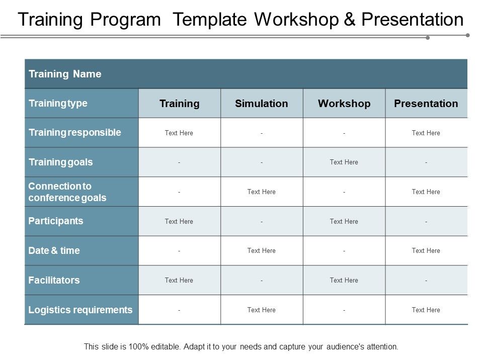 Training Program Template Workshop And Presentation Ppt PowerPoint ...