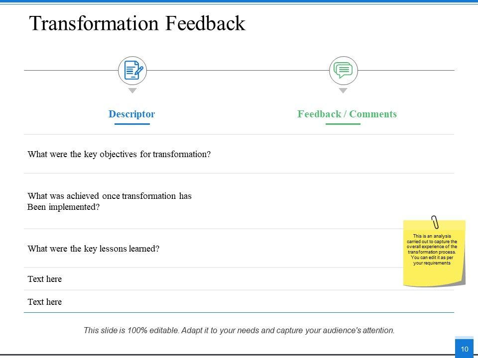 Transformation Approach Ppt PowerPoint Presentation Complete Deck With Slides Slide10