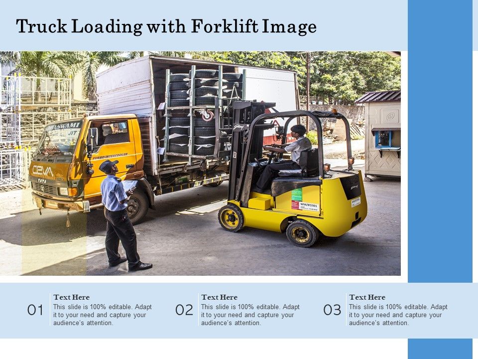 Truck Loading With Forklift Image Ppt PowerPoint Presentation File ...