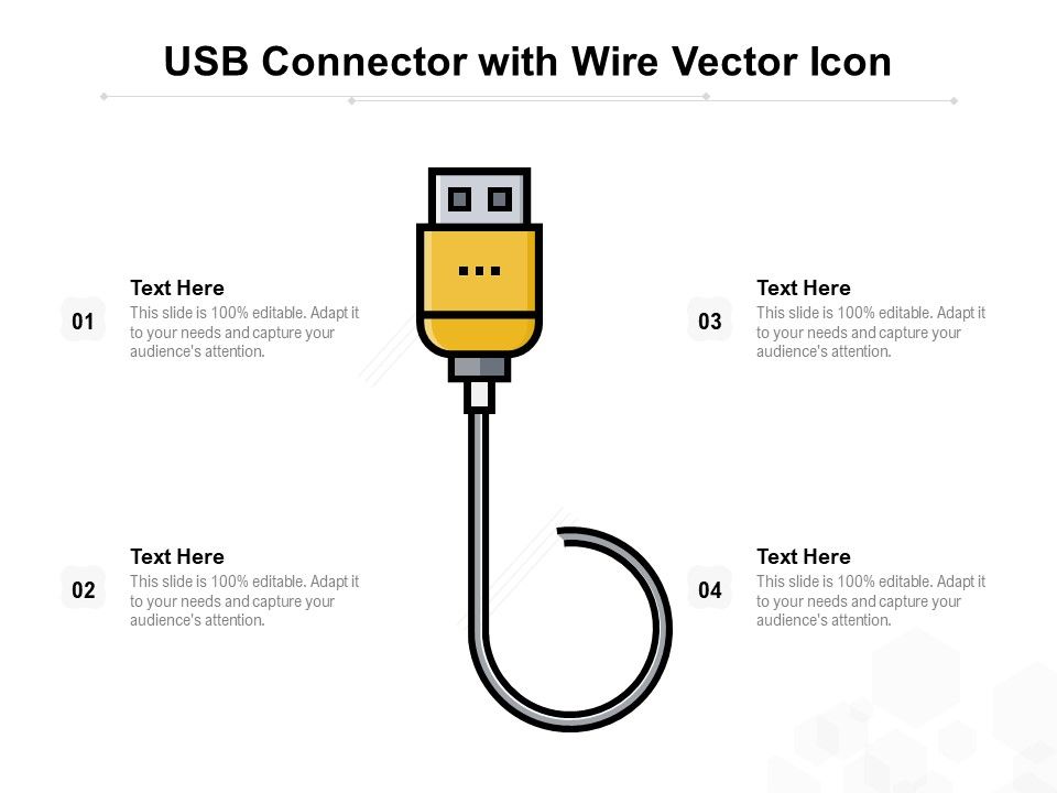 USB_Connector_With_Wire_Vector_Icon_Ppt_PowerPoint_Presentation_Icon_Influencers_PDF_Slide_1.jpg