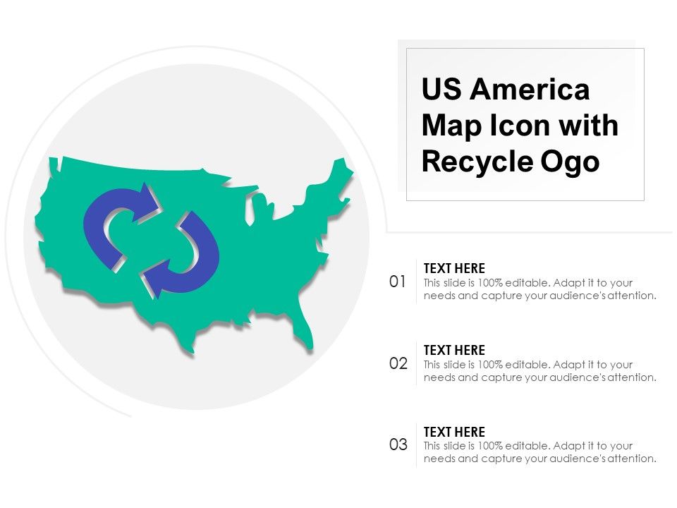 US_America_Map_Icon_With_Recycle_Ogo_Ppt_PowerPoint_Presentation_Pictures_Example_Topics_PDF_Slide_1.jpg