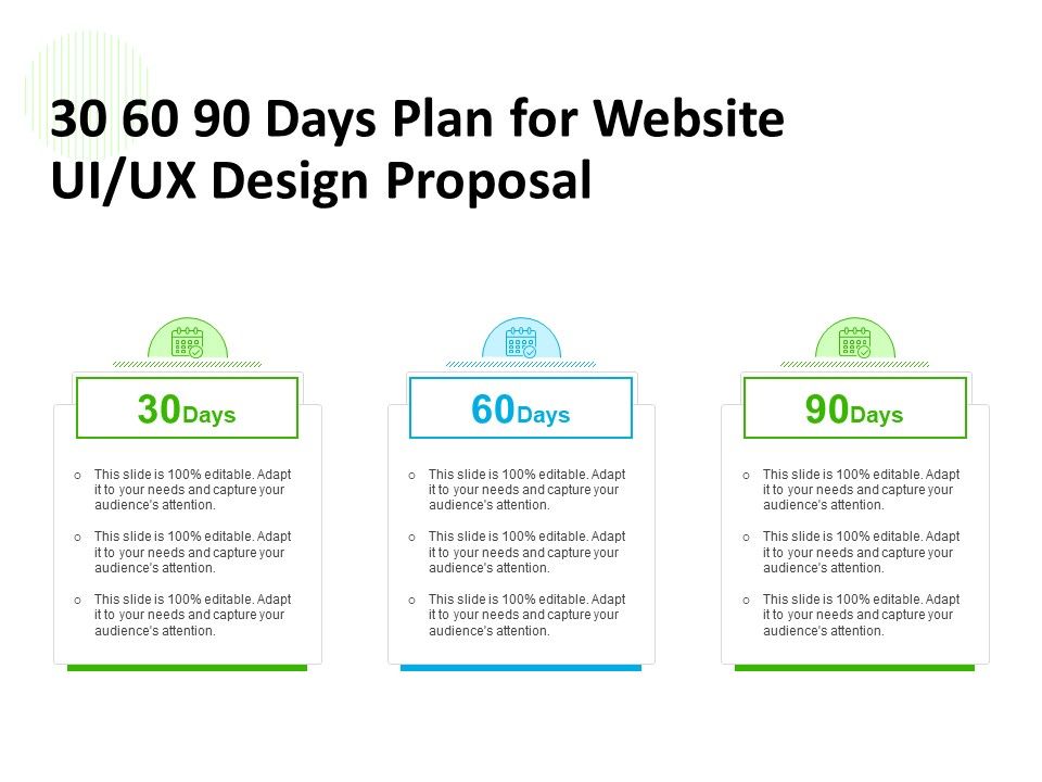 UX Design Services 30 60 90 Days Plan For Website UI UX Design Proposal ...