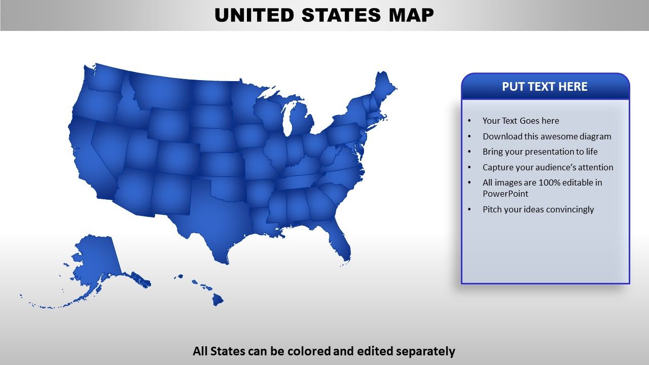United States Country PowerPoint Maps