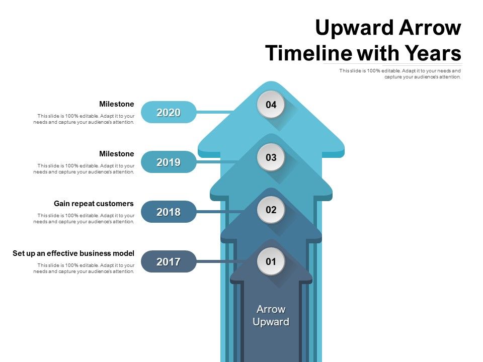 Arrow Timeline Infographic