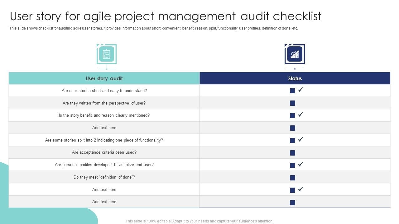 User_Story_For_Agile_Project_Management_Audit_Checklist_Icons_PDF_Slide_1.jpg