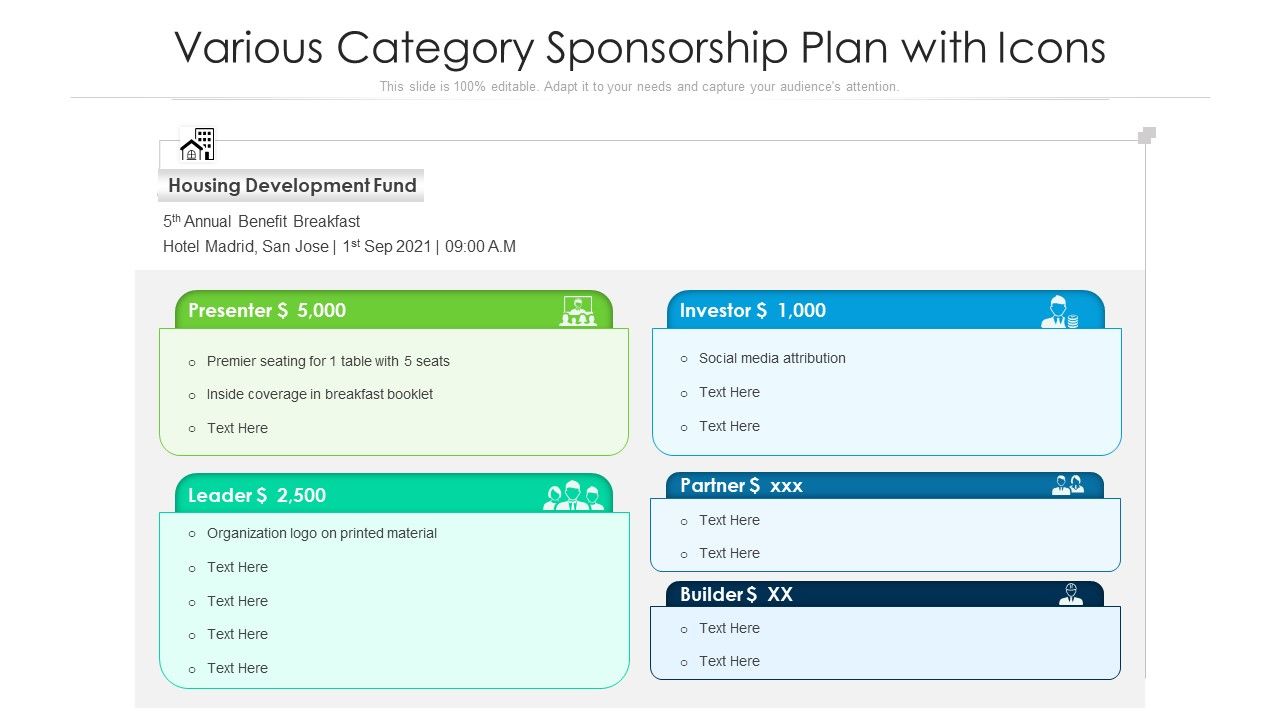 Various_Category_Sponsorship_Plan_With_Icons_Ppt_PowerPoint_Presentation_Gallery_Guidelines_PDF_Slide_1.jpg